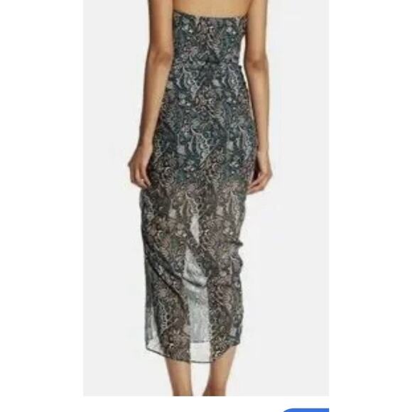 Veronica Beard Peyton 100% Silk Dress Strapless Sz 12 Romantic Summer Luxury - Picture 8 of 8